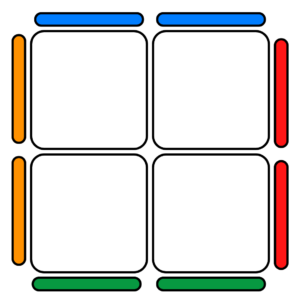 2x2 Rubik Kocka Kirakása Egyszerűen - 1. lépés